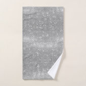 Zilver-gespikkeld effect bad handdoek (Handdoek)