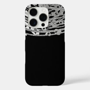 Zilver Glam Luipaardprint Exotische Dierenprint iPhone 16 Pro Hoesje