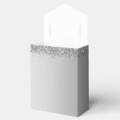 Zilver Glitter Creëer Uw eigen voordracht Bedankdoosjes (Geopend)