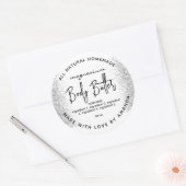 Zilver glitter magnesium body butter label (Envelop)