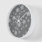 Zilver glitter sparkles Stars patroon licht grijs (Hoek)