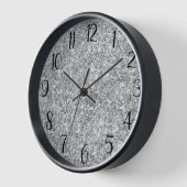 Zilver Glitter Zwart Nummer (Hoek)