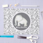 Zilver glitz wit olifantenweefsel tissuepapier (Craft)