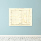 Zilver, goud, kleine munten canvas afdruk (Insitu (Houten vloer))