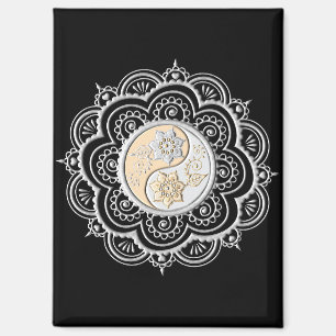 Zilver & Goud Mandala Magneet