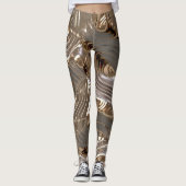 Zilver Goud Metaal-effect Leggings (Voorkant)
