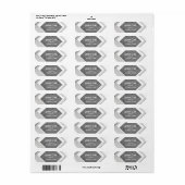 Zilver graniet etiket (Full Sheet)