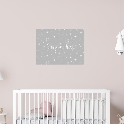 Zilver Grey Starlight Poster (Kinderkamer 2)