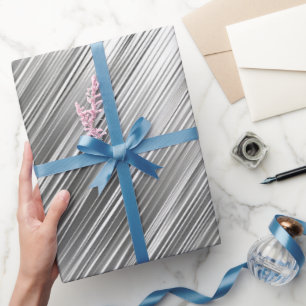 Zilver grijs cadeaupapier