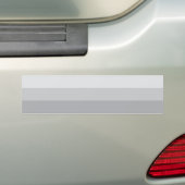 Zilver Grijs Gestreepte Bumpersticker (Op auto)