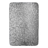 Zilver grijs glitter #5 (Faux Glitter) #glans #art Badmat (Voorkant Verticaal)