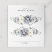 Zilver grijs ivoor - winterhuwelijk (Buitenkant ongevouwen)