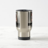 Zilver grijze aangepaste foto reisbeker (Center)