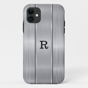 Zilver-grijze kleuren bestaande uit glanzend metaa iPhone 11 hoesje
