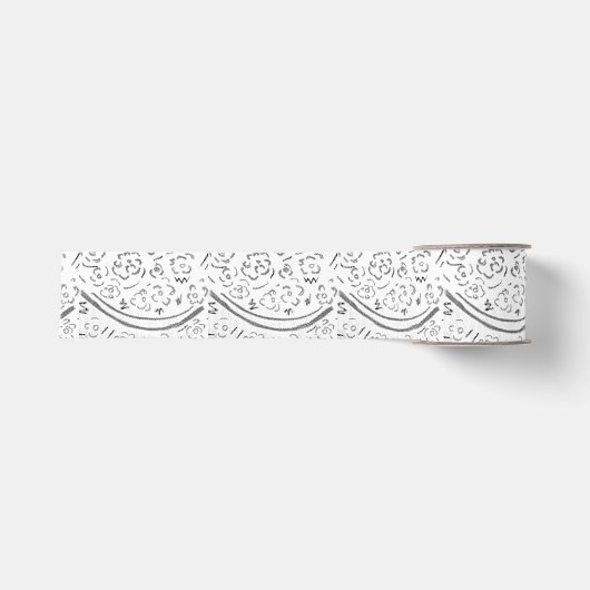Zilver Grosgrain Lint (Voorkant)