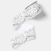 Zilver Grosgrain Lint (Achterkant)