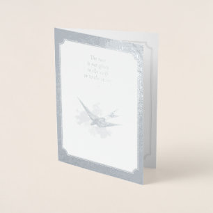 Zilver Jubileum Folie Kaart