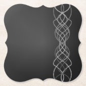 Zilver Kartonnen Onderzetters (Voorkant)