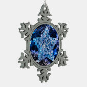 Zilver kerstster van Bethlehem Ornament (Links)