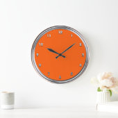 Zilver Lijst Sinaasappel Grote Klok (Huis)