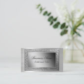Zilver Lijst Visitekaartje (Staand voorkant)