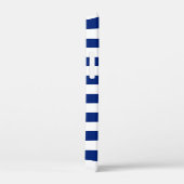 Zilver marlijn zwaardvis op marinestrepen Case-Mate iPhone case (Achterkant / Rechts)