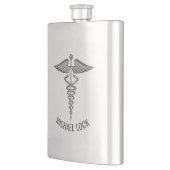 Zilver Medical Symbool Persoonlijke verpleegartsen Flacon (Links)