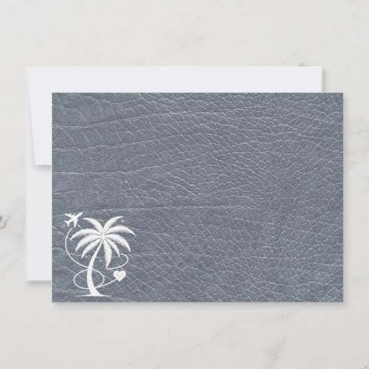 Zilver Mexicaans paspoort Bedankkaart (Achterkant)