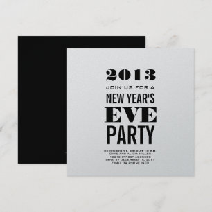 Zilver Modern 2013 Nieuwjaarsdag nodigt de Eva Par Kaart