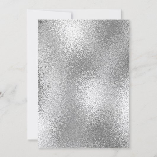 Zilver modern minimalistisch thuiszoet huis, beweg aankondiging (Achterkant)