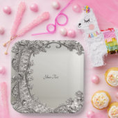 Zilver  Modern Papier Bord (Feest)