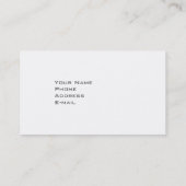 Zilver Modern Visitekaartje (Achterkant)