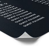 Zilver Mystical Tarot Wedding Seding Chart Poster (Hoek)