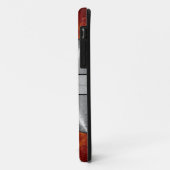 Zilver Oranje glanzend Roestvrij staal Metaal 9 Case-Mate iPhone Case (Achterkant/links)