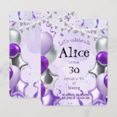 Zilver & Paars Kaart (Voorkant / Achterkant)