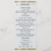 Zilver Parel/Goud - Monogram & Bedankt Menu (Voorkant)