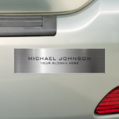 Zilver Roestvrij staal Metaal Bumpersticker (Op auto)