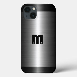 Zilver Roestvrij staal Metaal iPhone 13 Hoesje