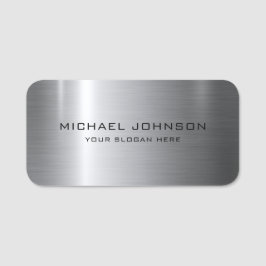 Zilver Roestvrij staal Metaal Naamplaatje