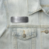 Zilver Roestvrij staal Metaal Naamplaatje (In situ)