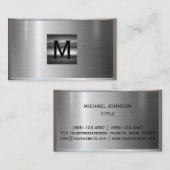 Zilver Roestvrij staal Visitekaartje (Voorkant / Achterkant)