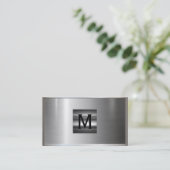 Zilver Roestvrij staal Visitekaartje (Staand voorkant)