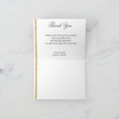 Zilver Roos Goud 60e Jubileum Dank u Bedankkaart (Binnen)