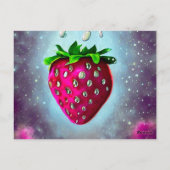 Zilver Seed Strawberry Briefkaart (Achterkant)