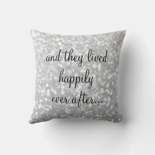 Zilver Sparkles SweeLieverd Table Pillow Kussen (Achterkant)
