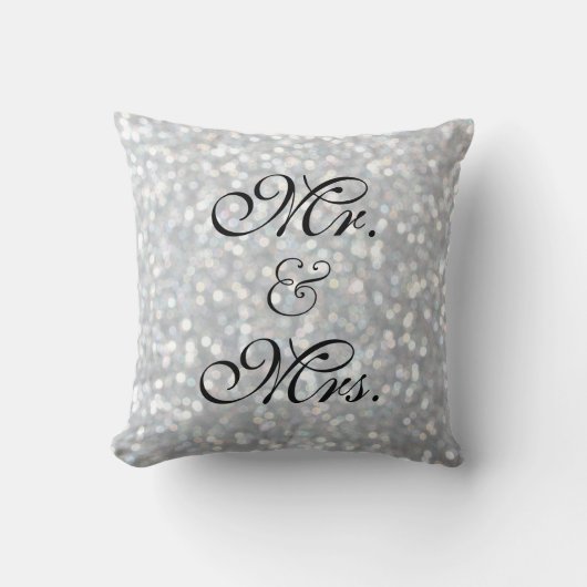 Zilver Sparkles SweeLieverd Table Pillow Kussen (Voorkant)