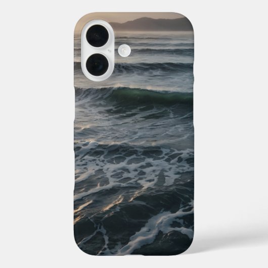 Zilver Surf Case-Mate iPhone Case (Achterkant)