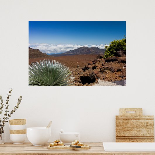 Zilver Sword Landschap Poster (Keuken)