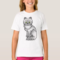 Zilver Tabby Chinchilla Perzisch Mooie Cartoon Kat