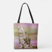 Zilver Tabby Kat Draagtas (Achterkant)